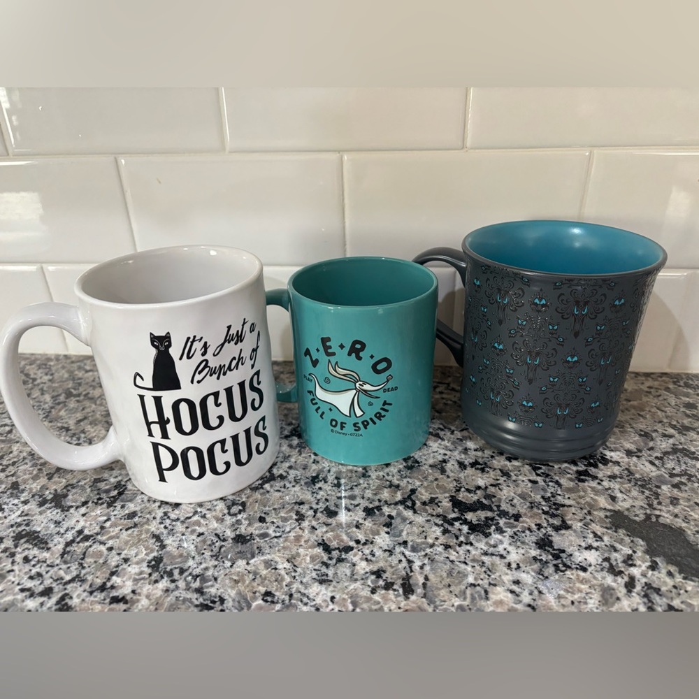 Hocus Pocus, Zero Mug and Haunted Mansion Mug